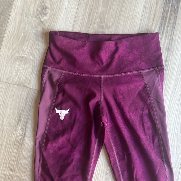 Womens Under Armour Maroon The Rocket Project Compression Leggings Small - Picture 3 of 7